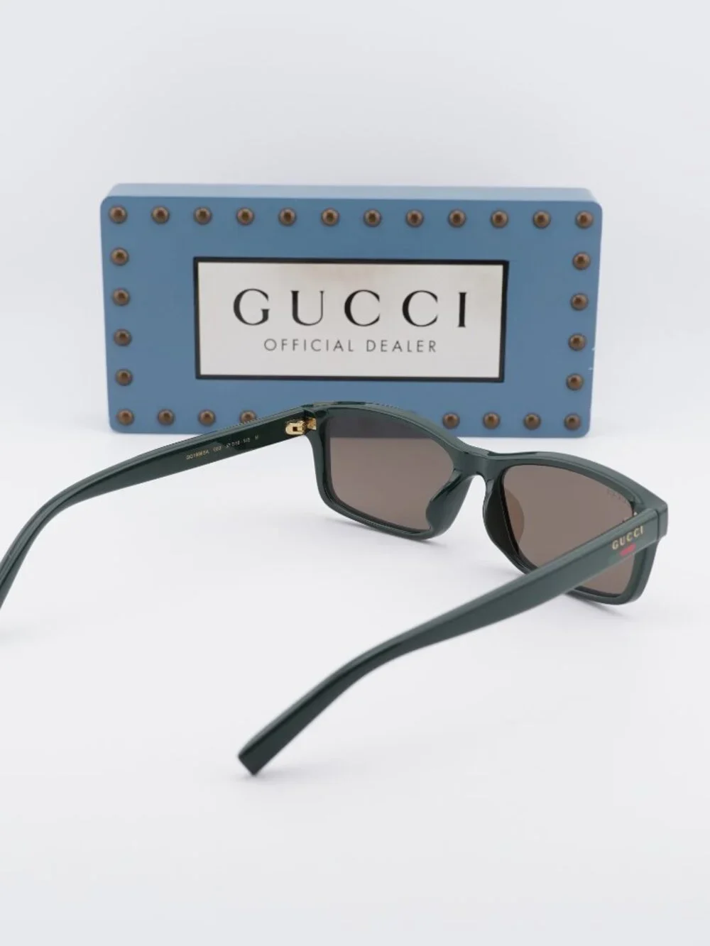 Gucci GG1986SA 003 Rectangle Sunglasses - Green/Brown